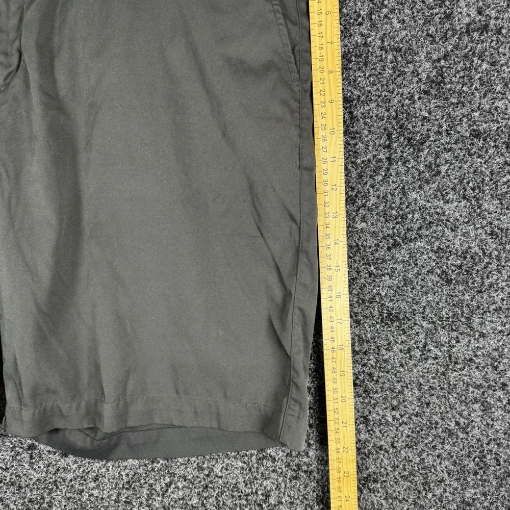 Nike Golf Shorts Mens 40 Black Flat Front Performance Athletic Casual Swoosh